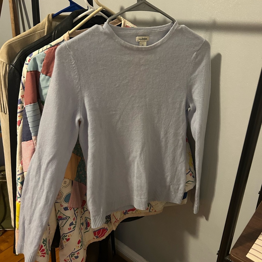 L. L. Bean Cashmere light Blue Sweater